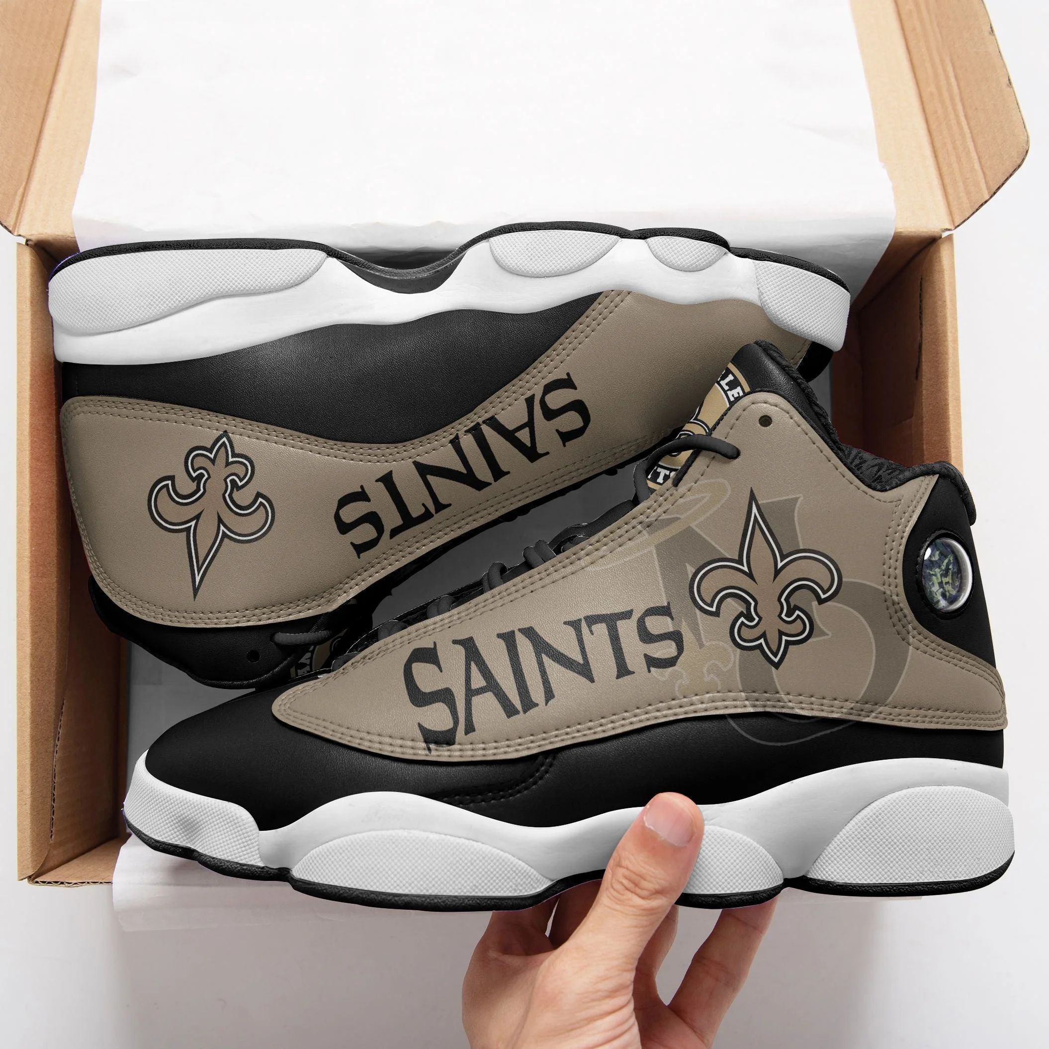 New Orleans Saints NFL AJ13 Sneakers Shoes For Men And Women 38