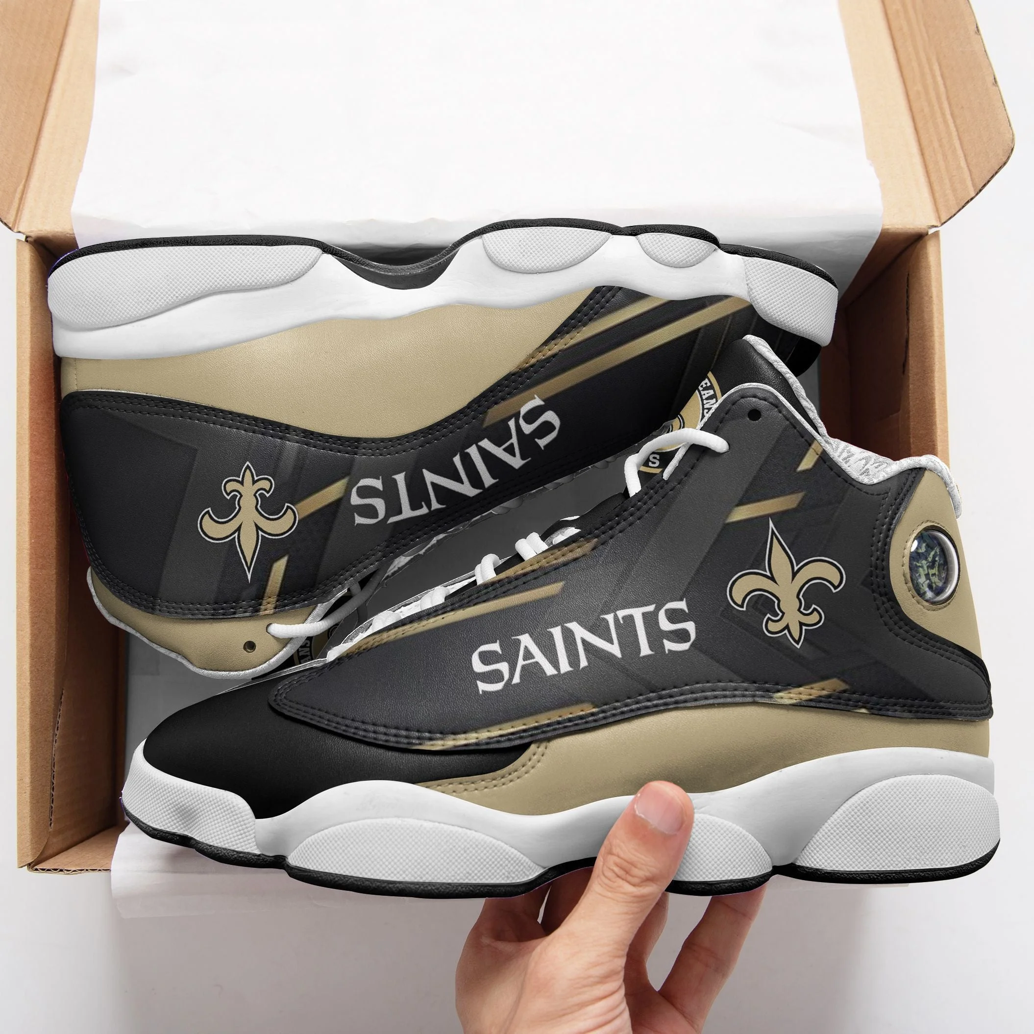 New Orleans Saints NFL AJ13 Sneakers Shoes For Men And Women 22