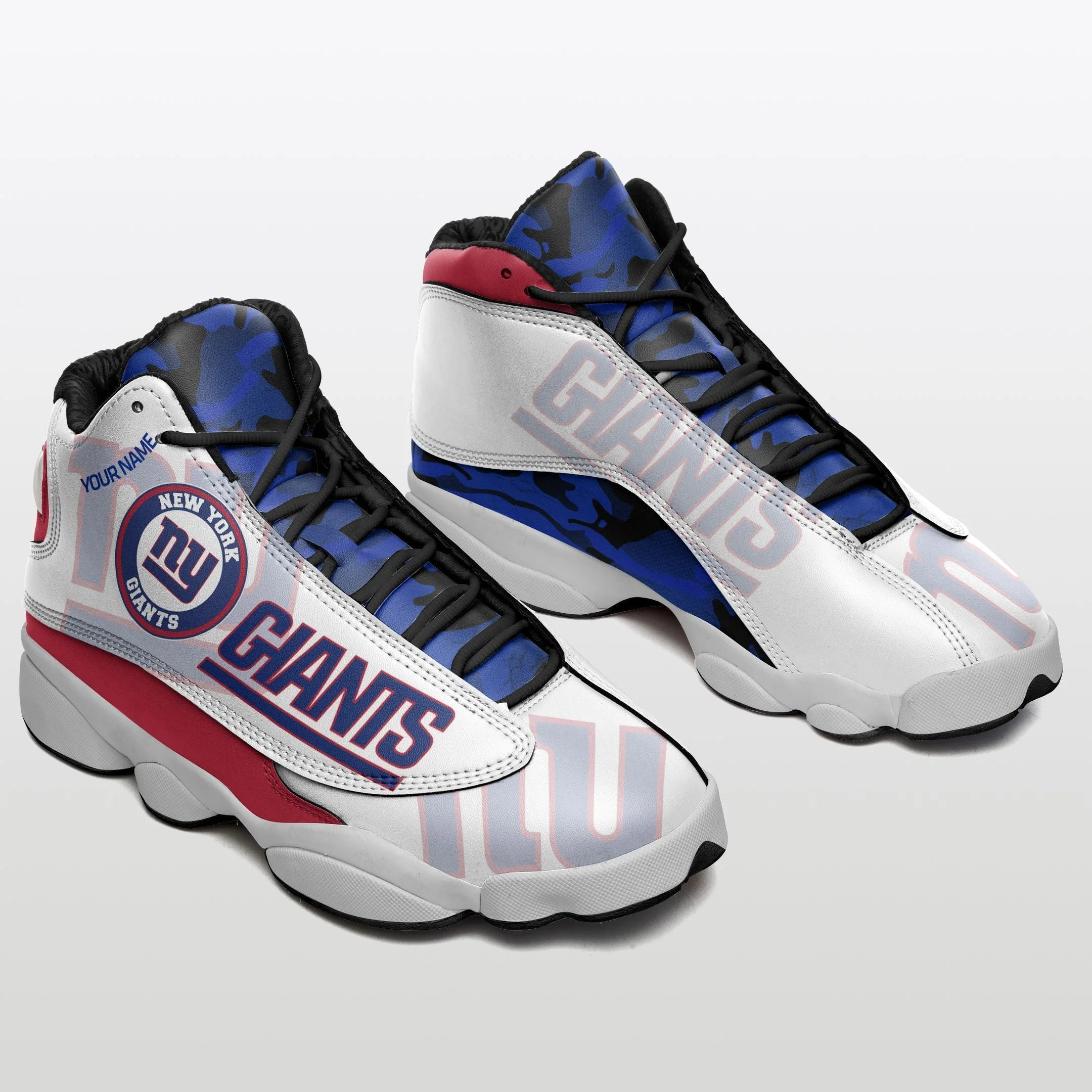 New York Giants NFL AJ13 Sneakers Shoes For Men And Women 4
