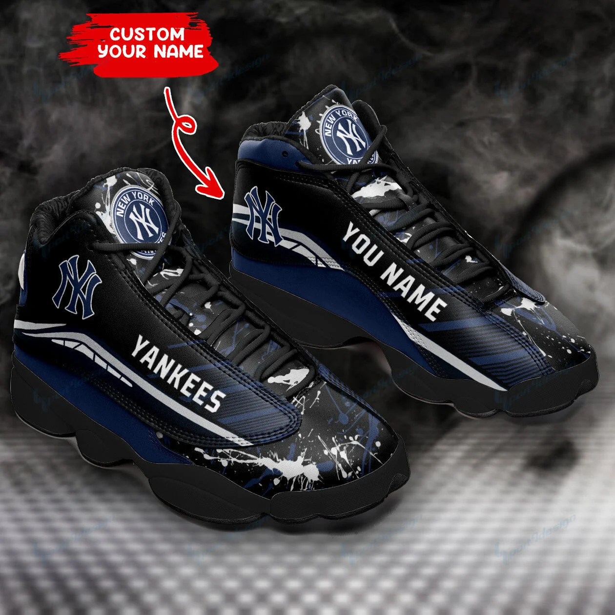 New York Yankees NFL AJ13 Sneakers Shoes For Men And Women 18