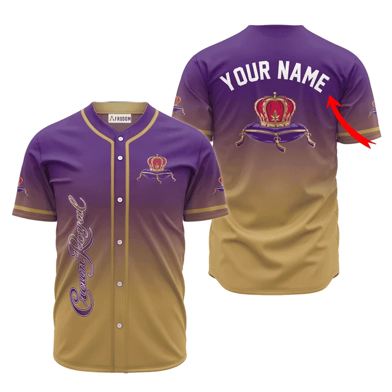 Personalized Crown Royal Gradient Baseball Jersey Style5086