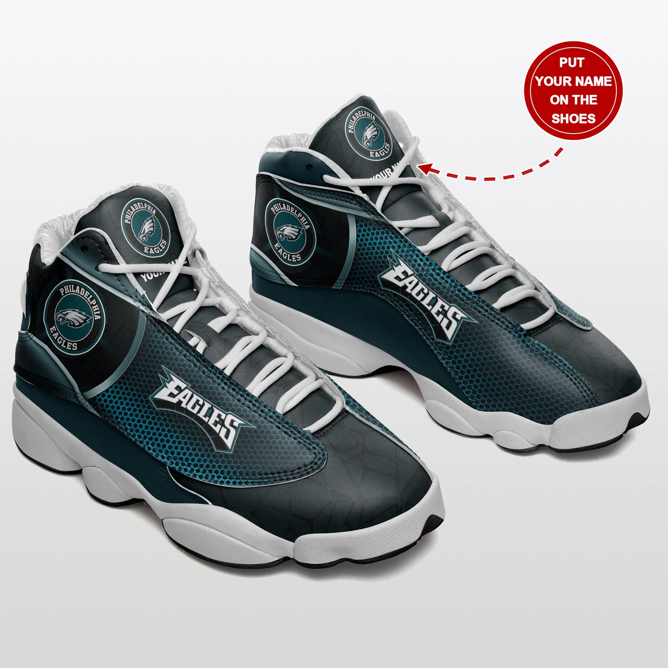 Philadelphia Eagles NFL AJ13 Sneakers Shoes For Men And Women 22