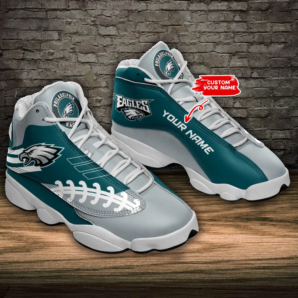 Philadelphia Eagles NFL AJ13 Sneakers Shoes For Men And Women 13