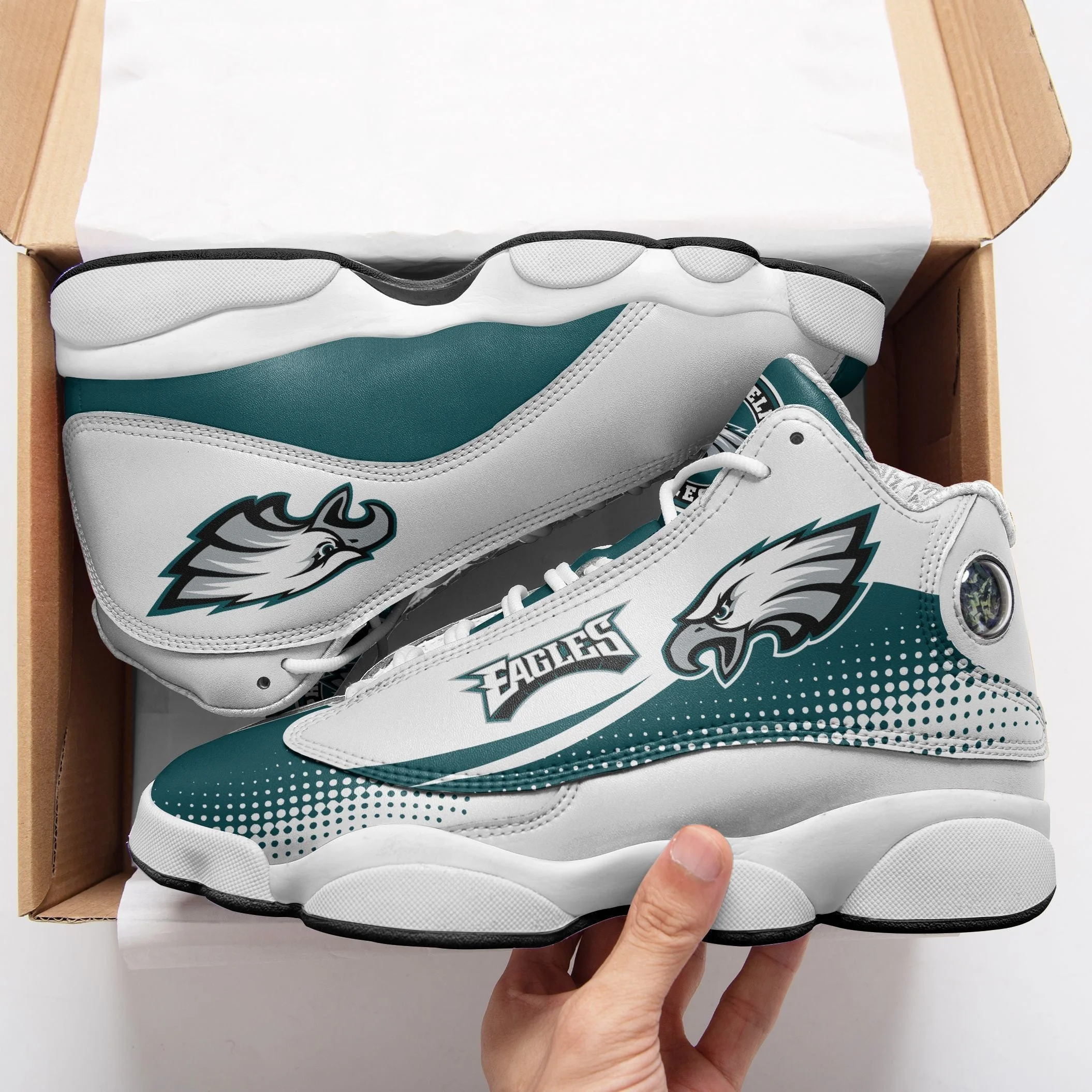 Philadelphia Eagles NFL AJ13 Sneakers Shoes For Men And Women 7