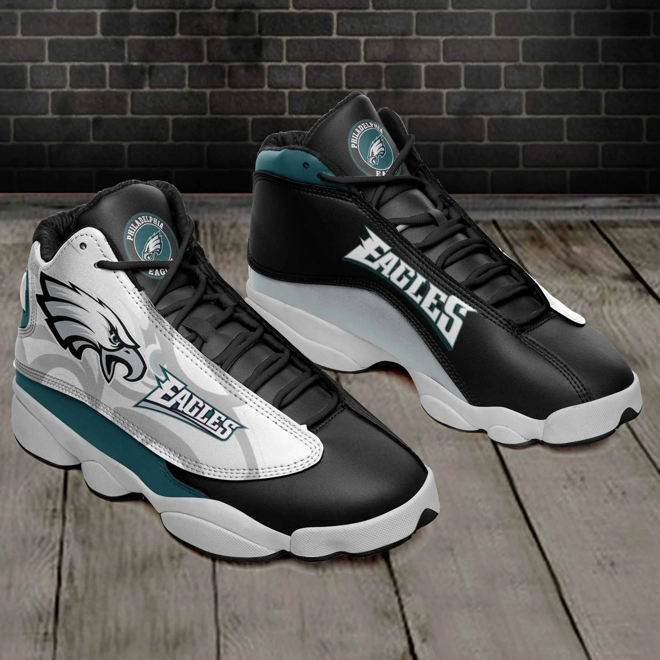 Philadelphia Eagles NFL AJ13 Sneakers Shoes For Men And Women 14
