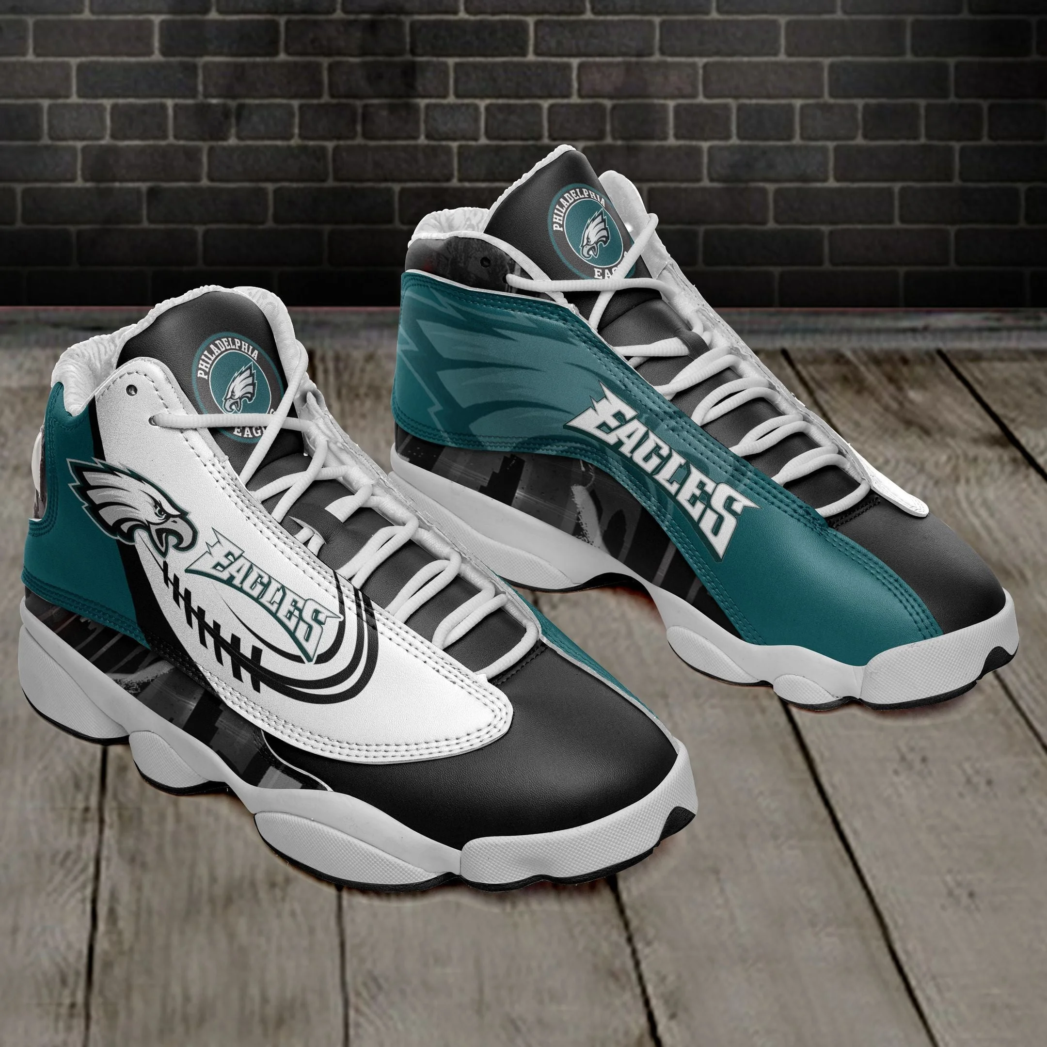 Philadelphia Eagles NFL AJ13 Sneakers Shoes For Men And Women 3