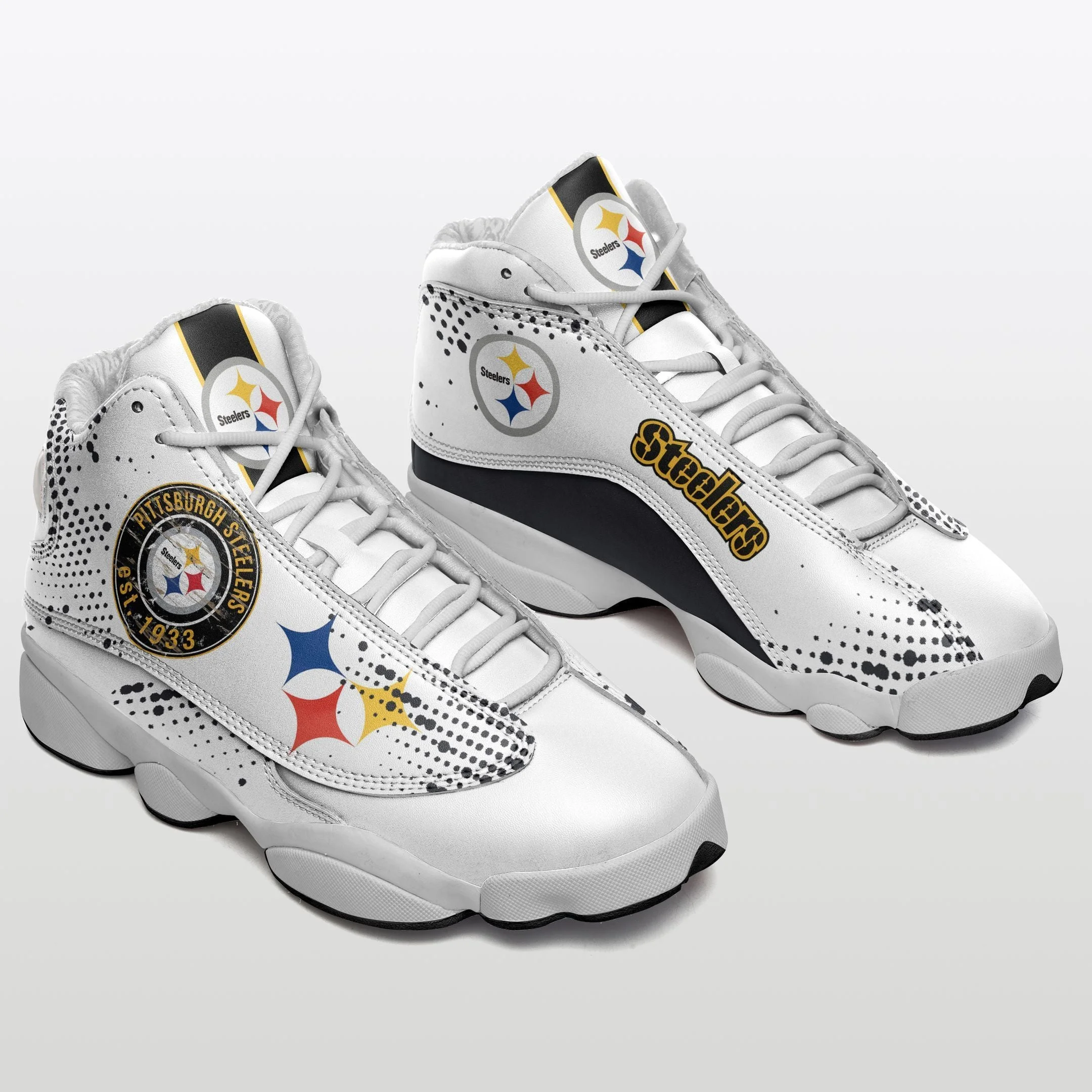 Pittsburgh Steelers NFL AJ13 Sneakers Shoes For Men And Women 77