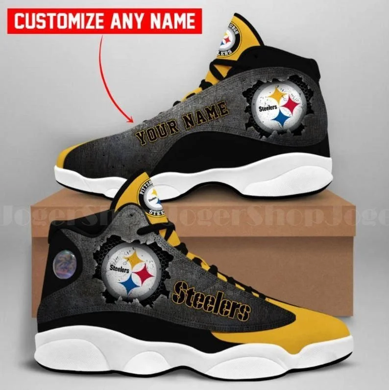 Pittsburgh Steelers NFL AJ13 Sneakers Shoes For Men And Women 75
