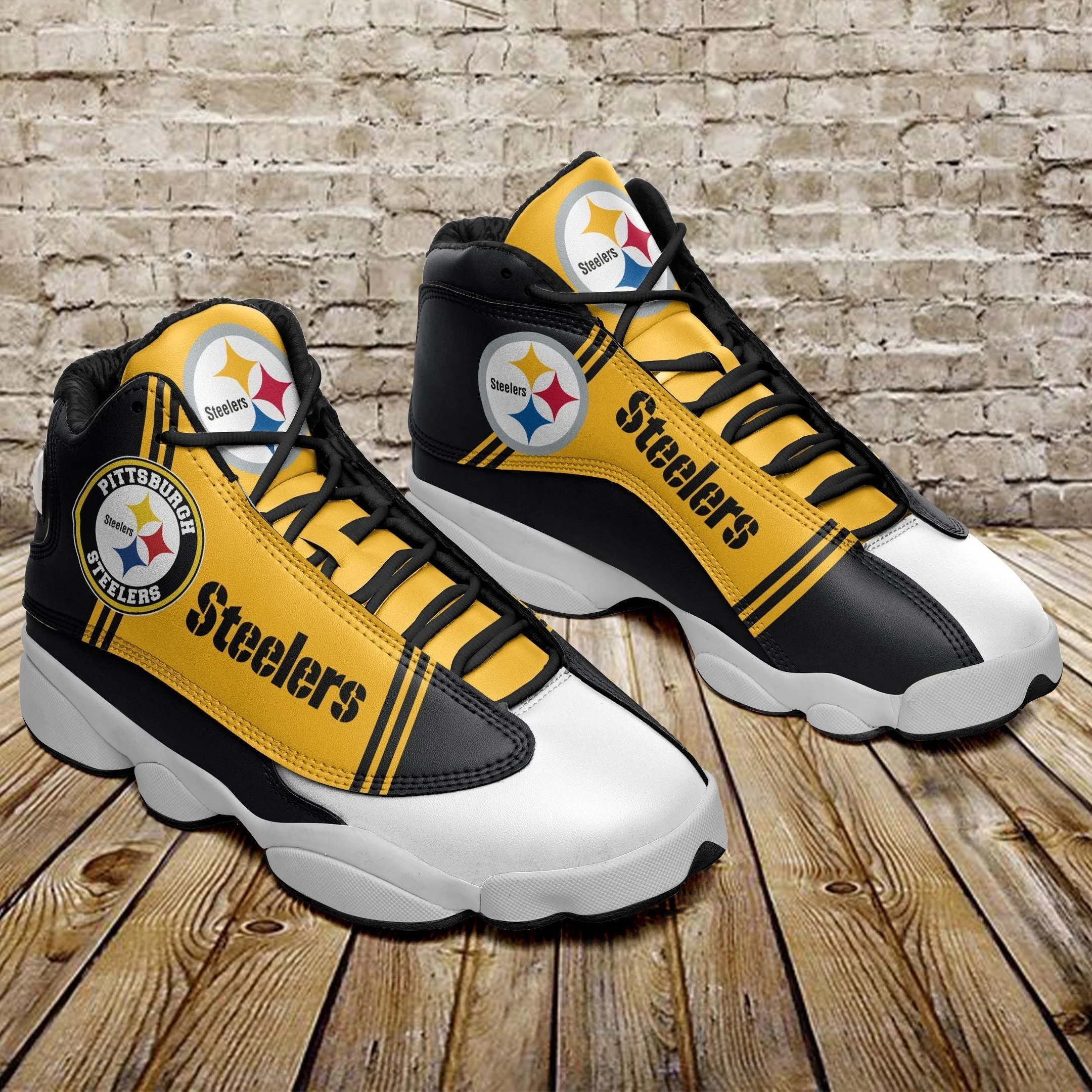 Pittsburgh Steelers NFL AJ13 Sneakers Shoes For Men And Women 11