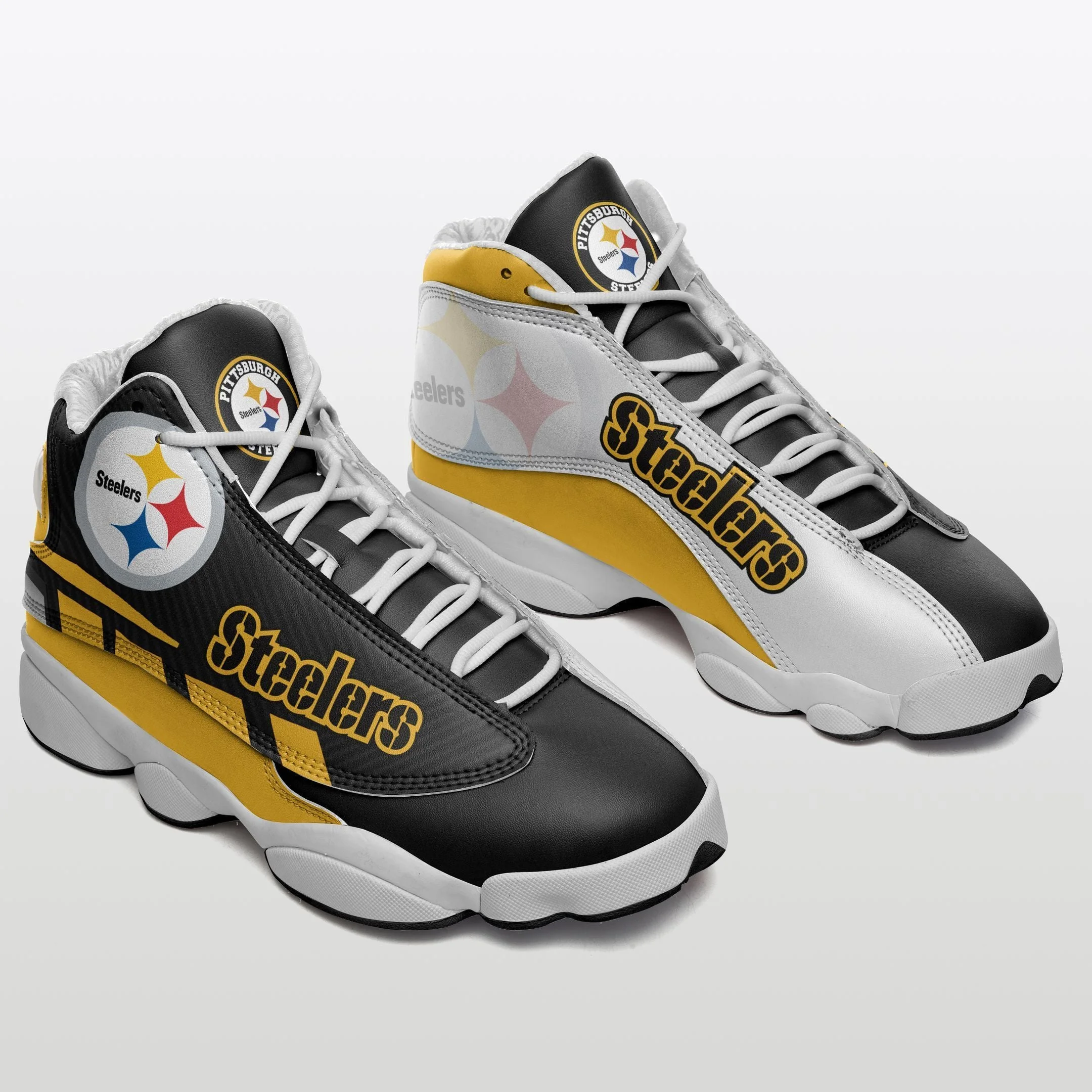 Pittsburgh Steelers NFL AJ13 Sneakers Shoes For Men And Women 10