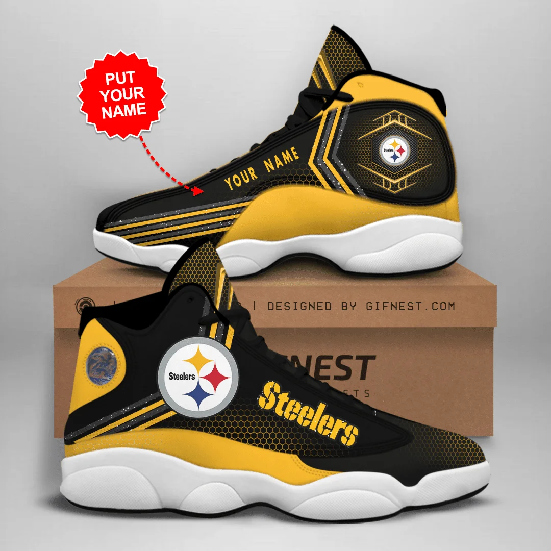 Pittsburgh Steelers NFL AJ13 Sneakers Shoes For Men And Women 74