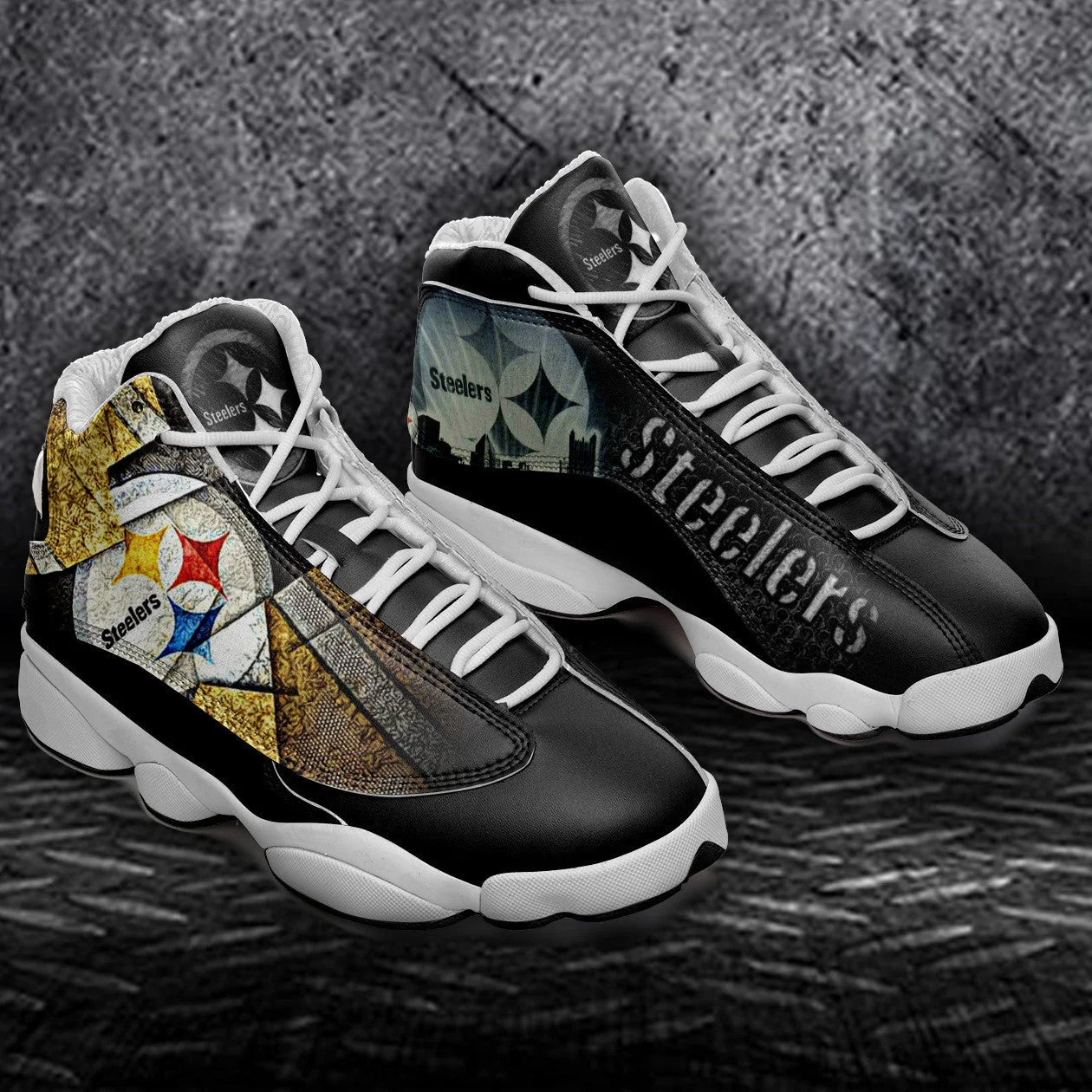 Pittsburgh Steelers NFL AJ13 Sneakers Shoes For Men And Women 9