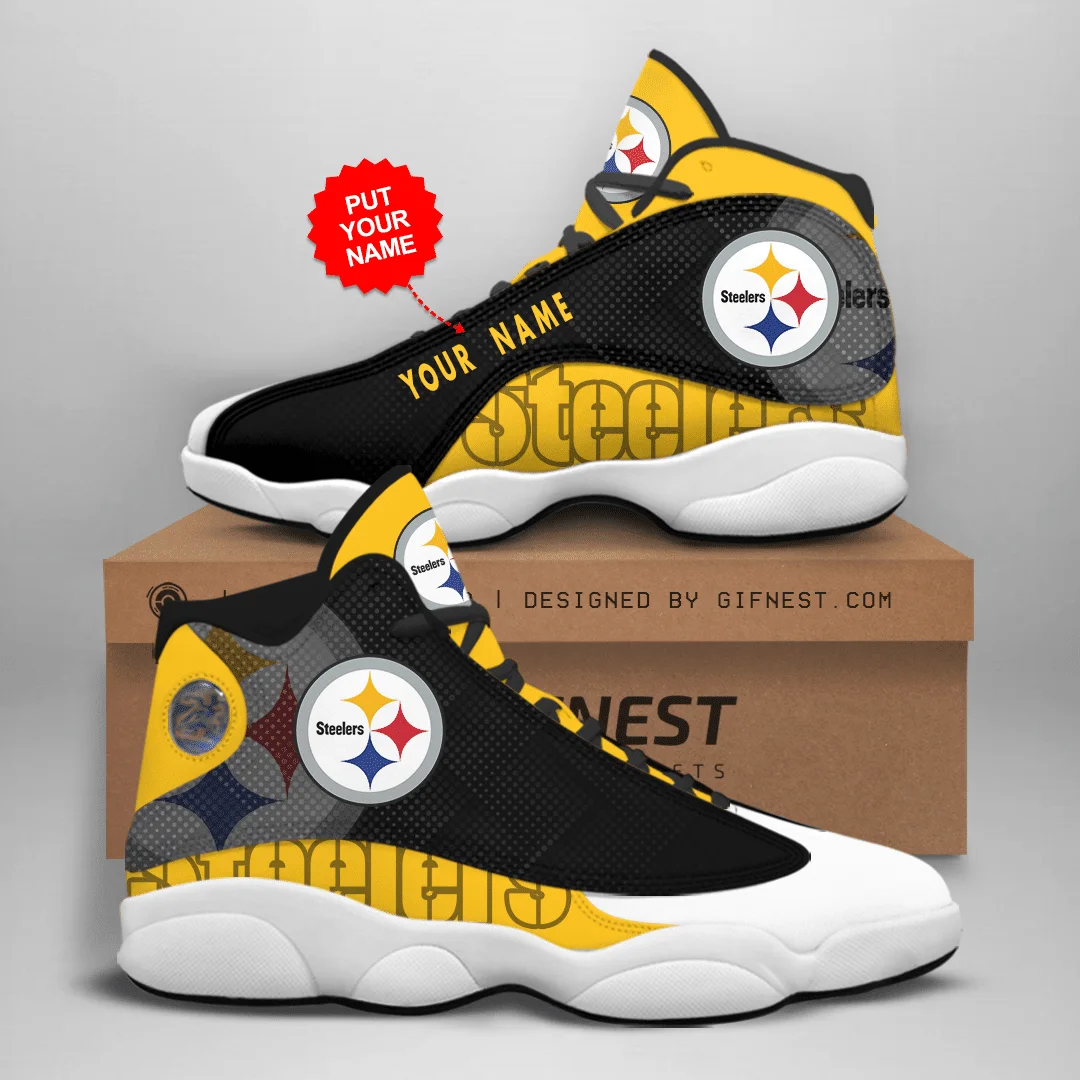 Pittsburgh Steelers NFL AJ13 Sneakers Shoes For Men And Women 28