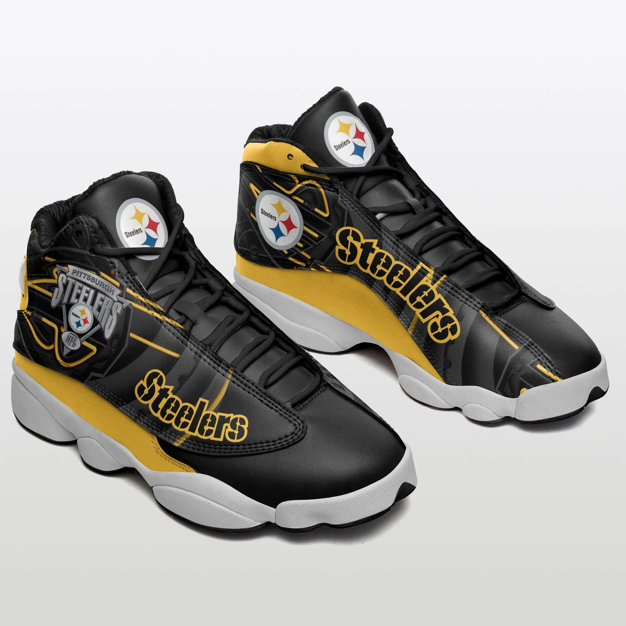 Pittsburgh Steelers NFL AJ13 Sneakers Shoes For Men And Women 78 - Image 2