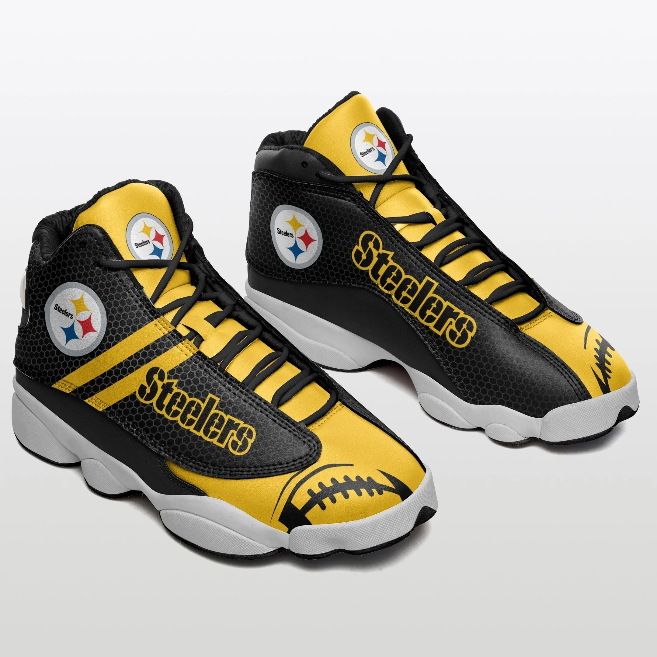 Pittsburgh Steelers NFL AJ13 Sneakers Shoes For Men And Women 47