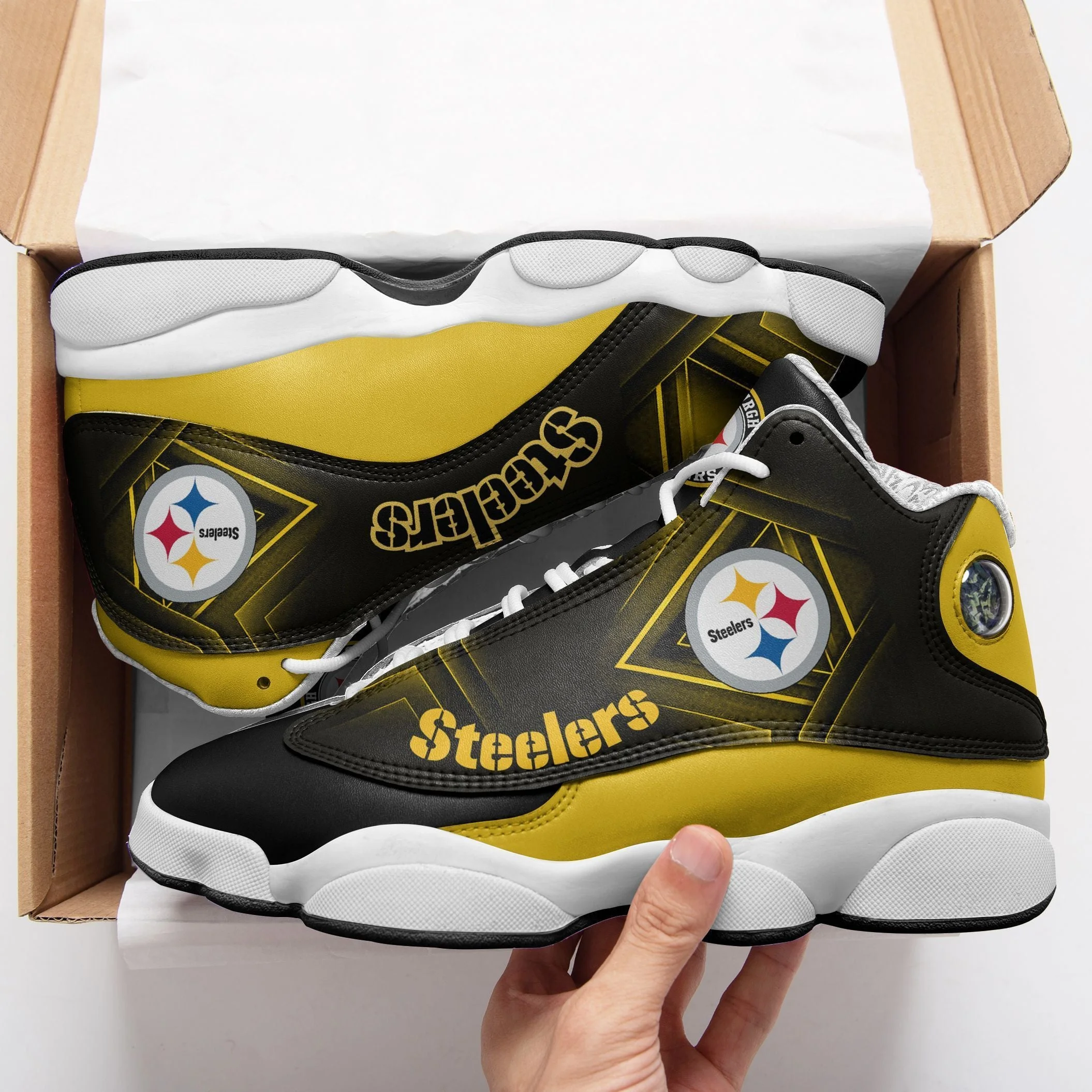Pittsburgh Steelers NFL AJ13 Sneakers Shoes For Men And Women 57