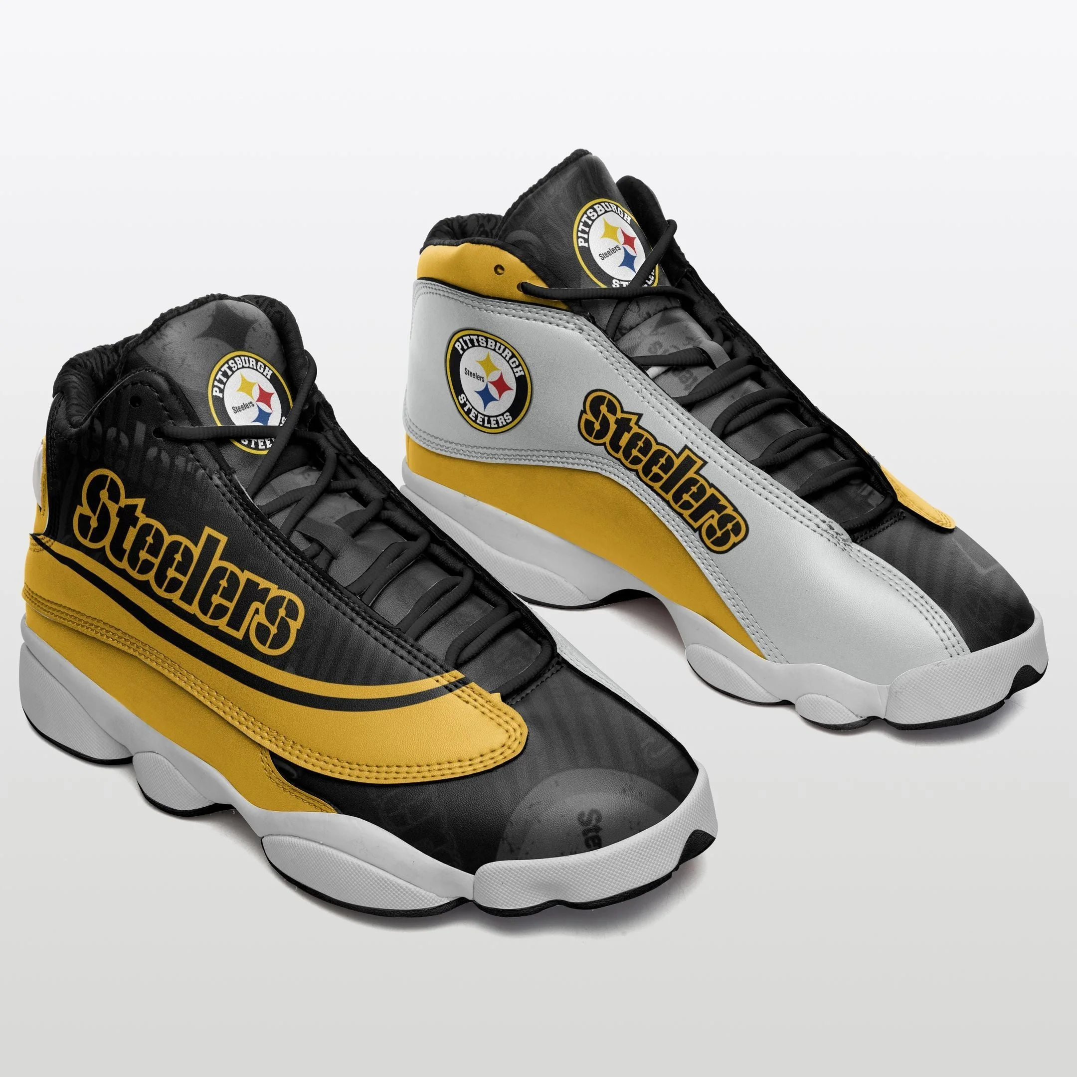 Pittsburgh Steelers NFL AJ13 Sneakers Shoes For Men And Women 18