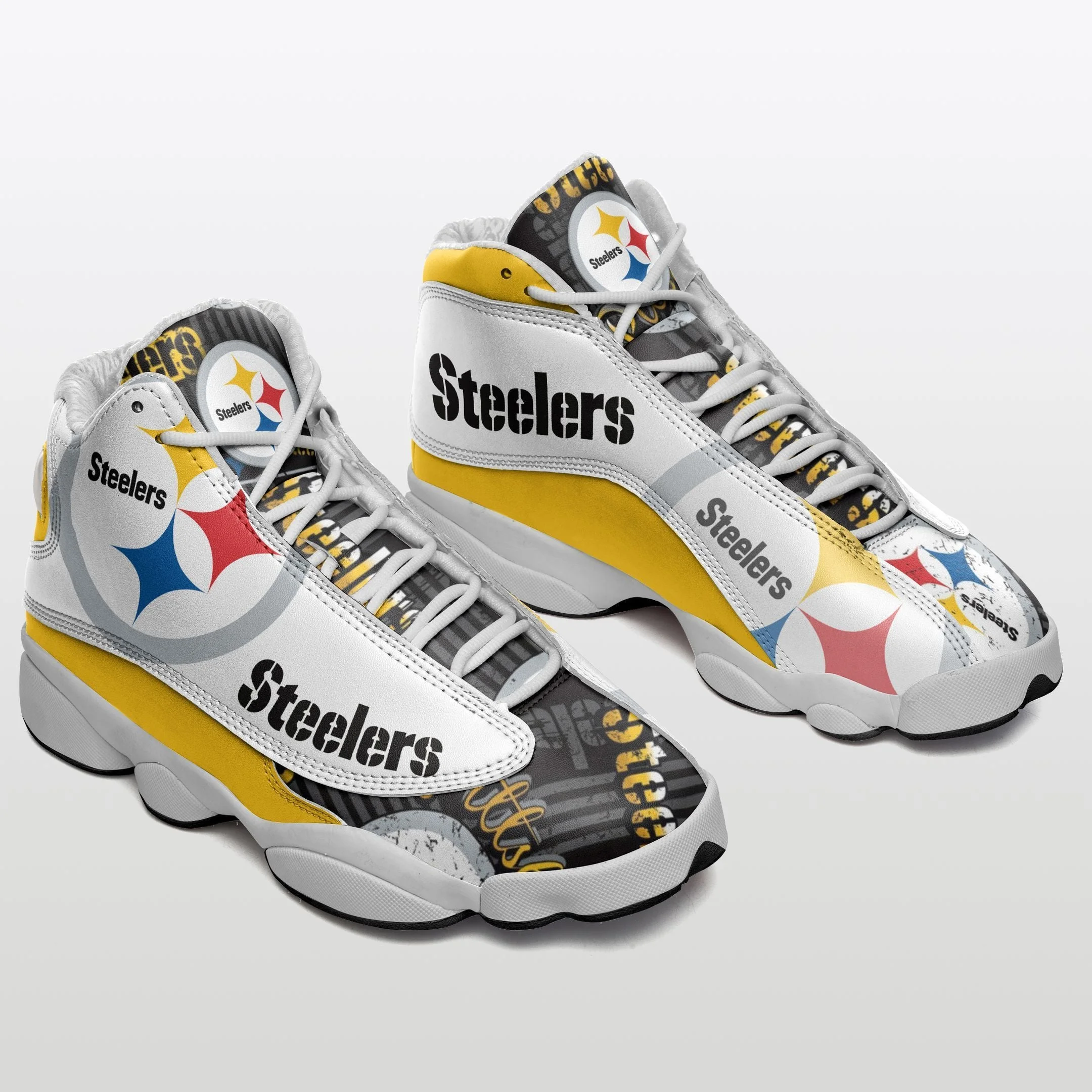 Pittsburgh Steelers NFL AJ13 Sneakers Shoes For Men And Women 16