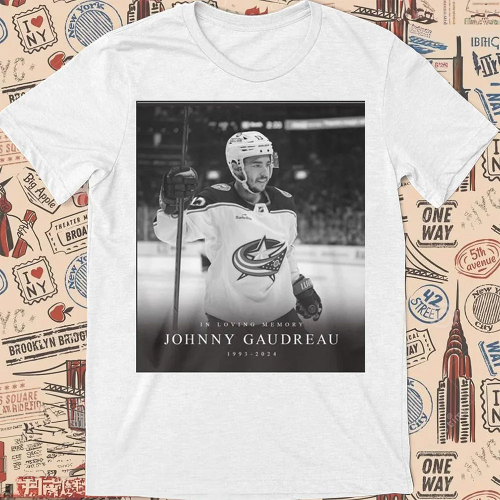 Jonay Rilp RIP In Loving Memory Johnny Gaudreau 1993-2024 Hockey Dead T-Shirt ...