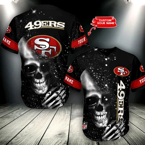 San Francisco 49Ers Personalized Baseball Jersey Azcbjs324