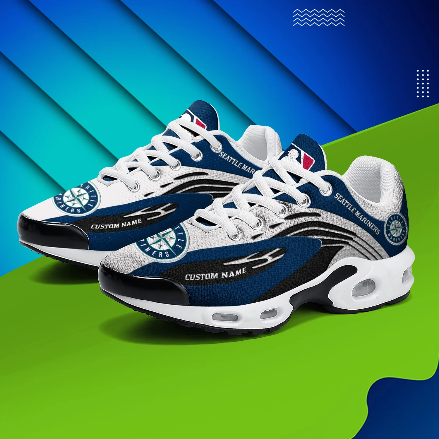 Seattle Mariners Air Max Plus Shoes Sneakers For Men And Women ...