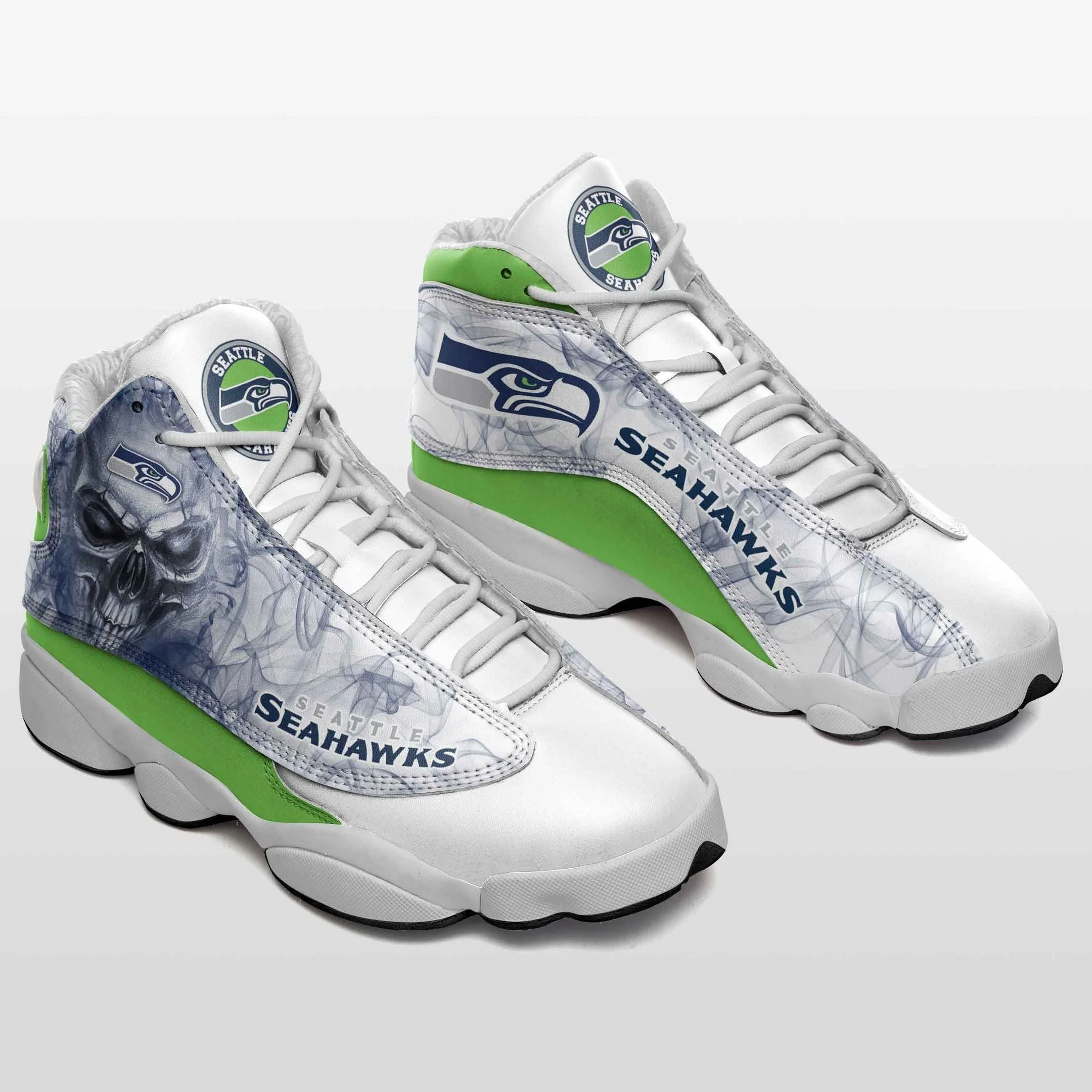 Seattle Seahawks NFL AJ13 Sneakers Shoes For Men And Women 7