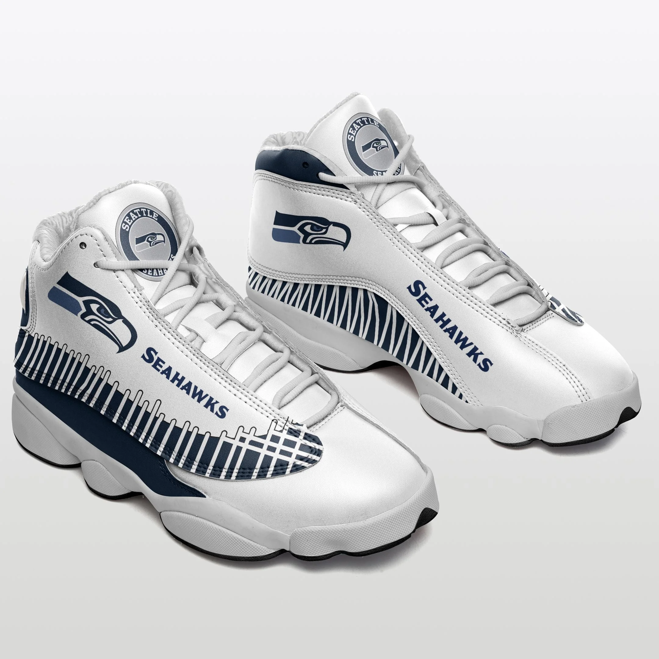 Seattle Seahawks NFL AJ13 Sneakers Shoes For Men And Women 21