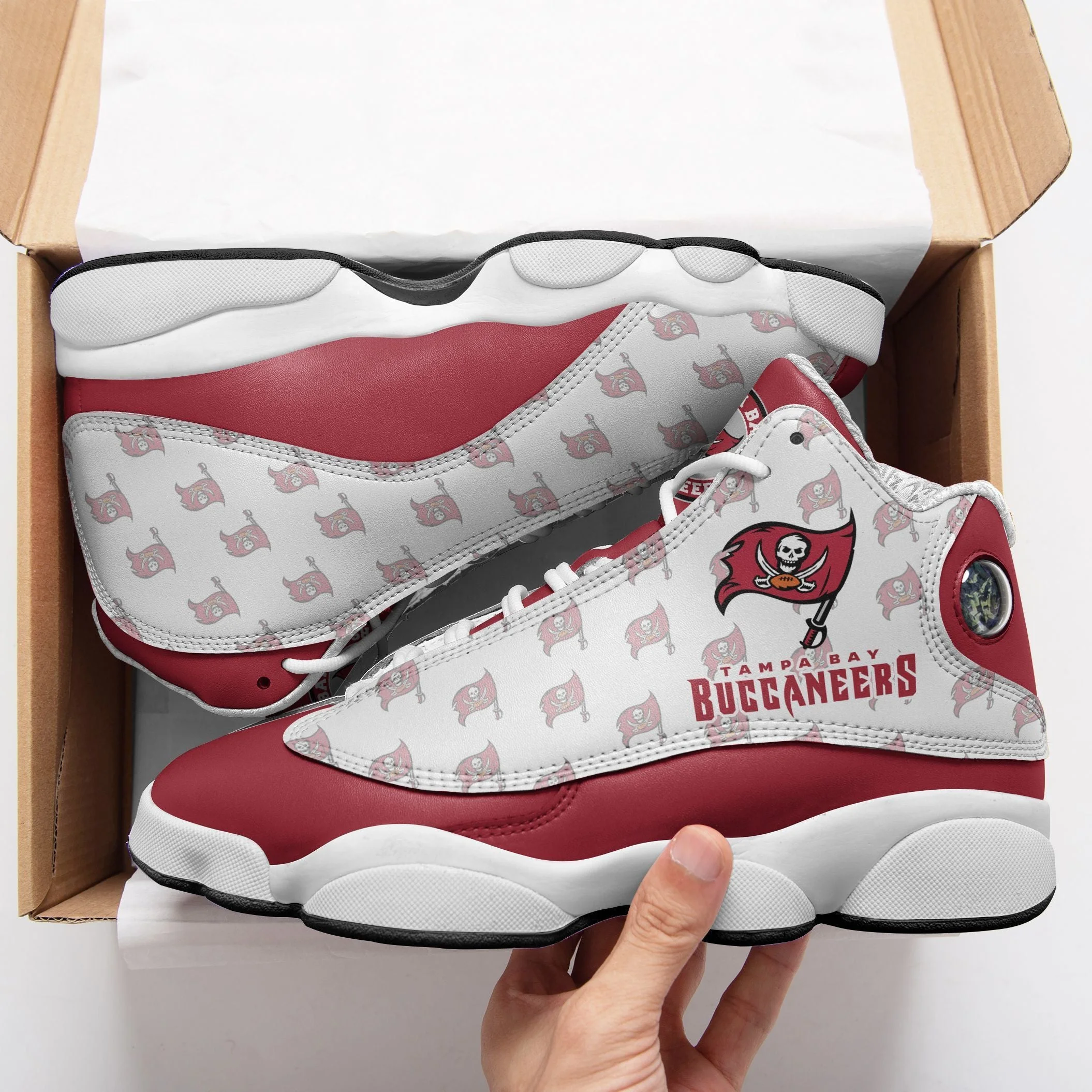Tampa Bay Buccaneers NFL AJ13 Sneakers Shoes For Men And Women 2