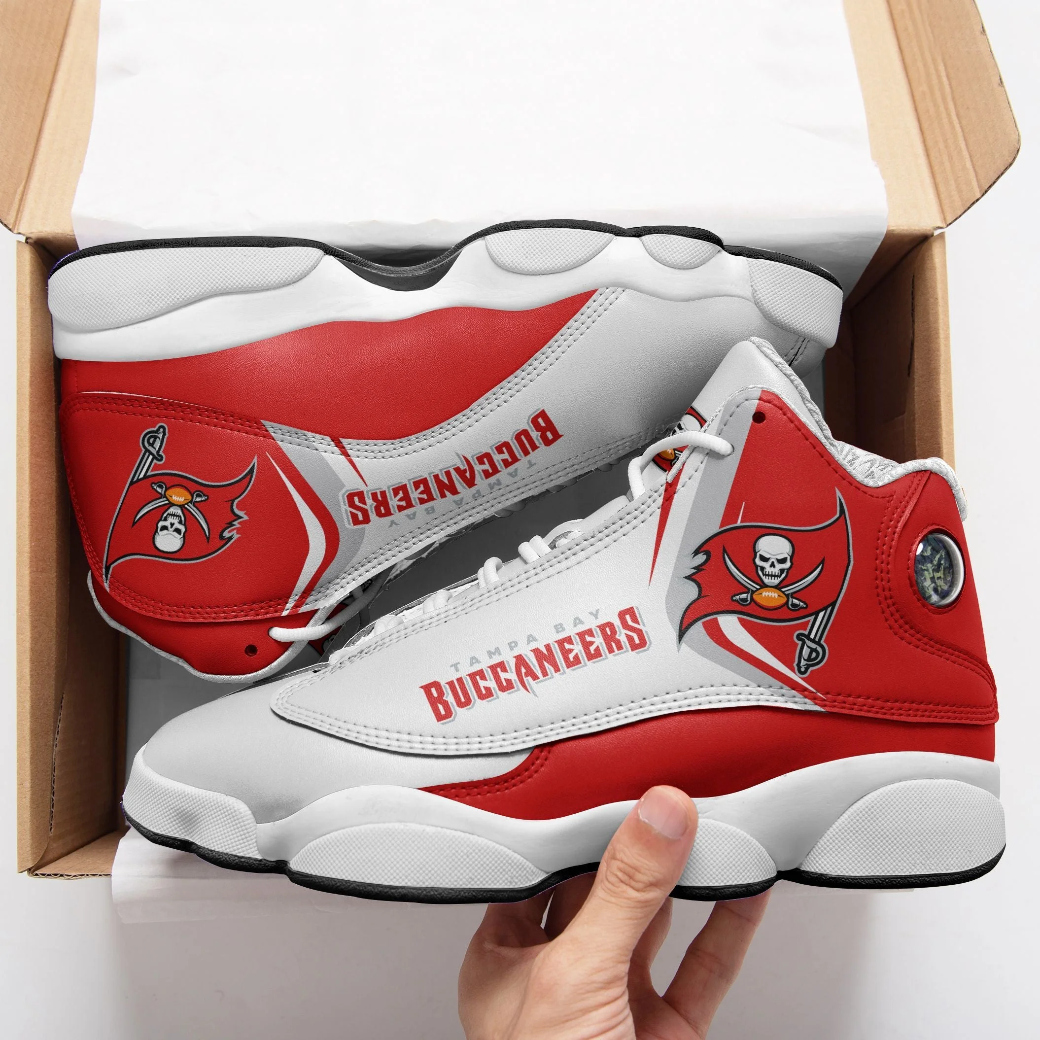 Tampa Bay Buccaneers NFL AJ13 Sneakers Shoes For Men And Women 5