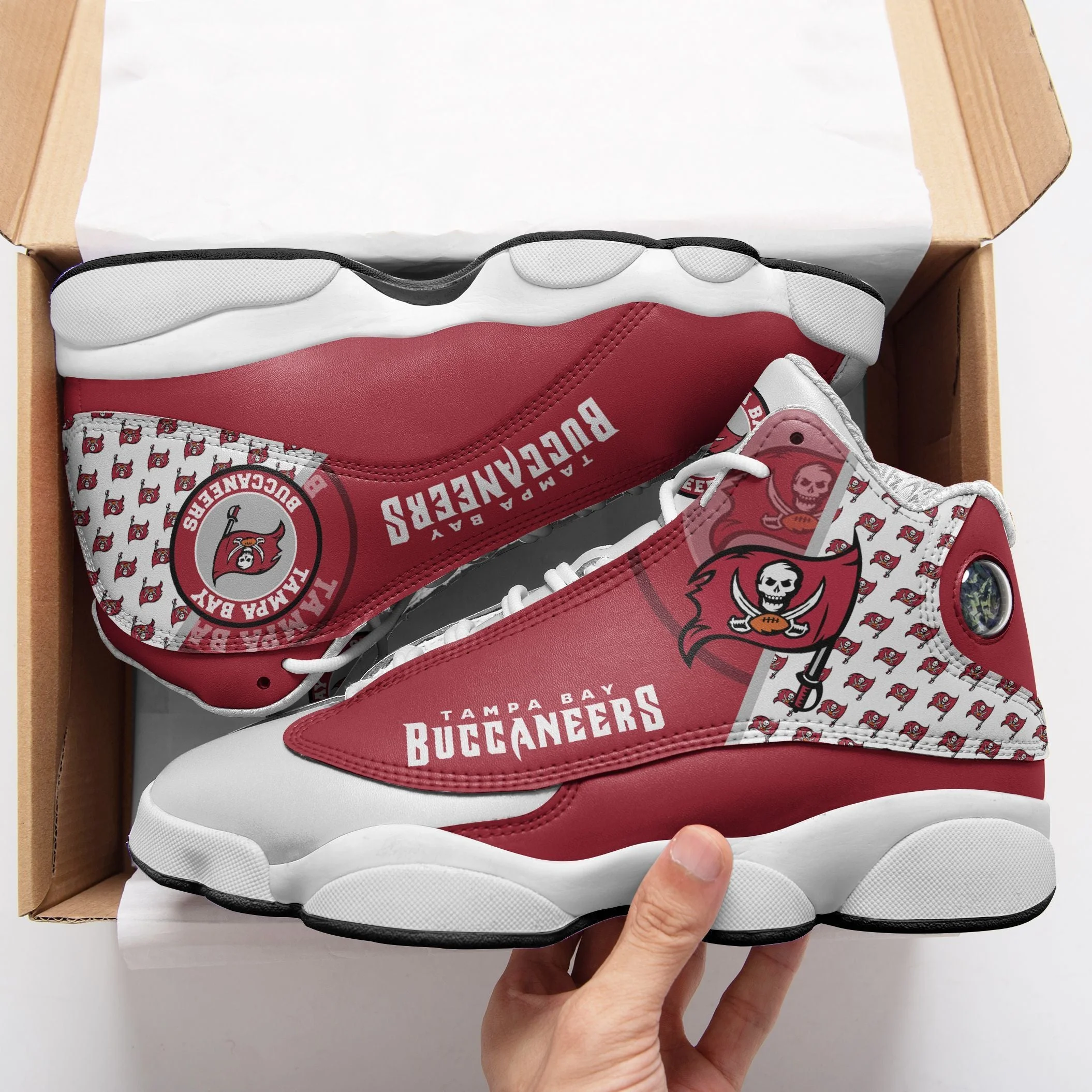 Tampa Bay Buccaneers NFL AJ13 Sneakers Shoes For Men And Women 3