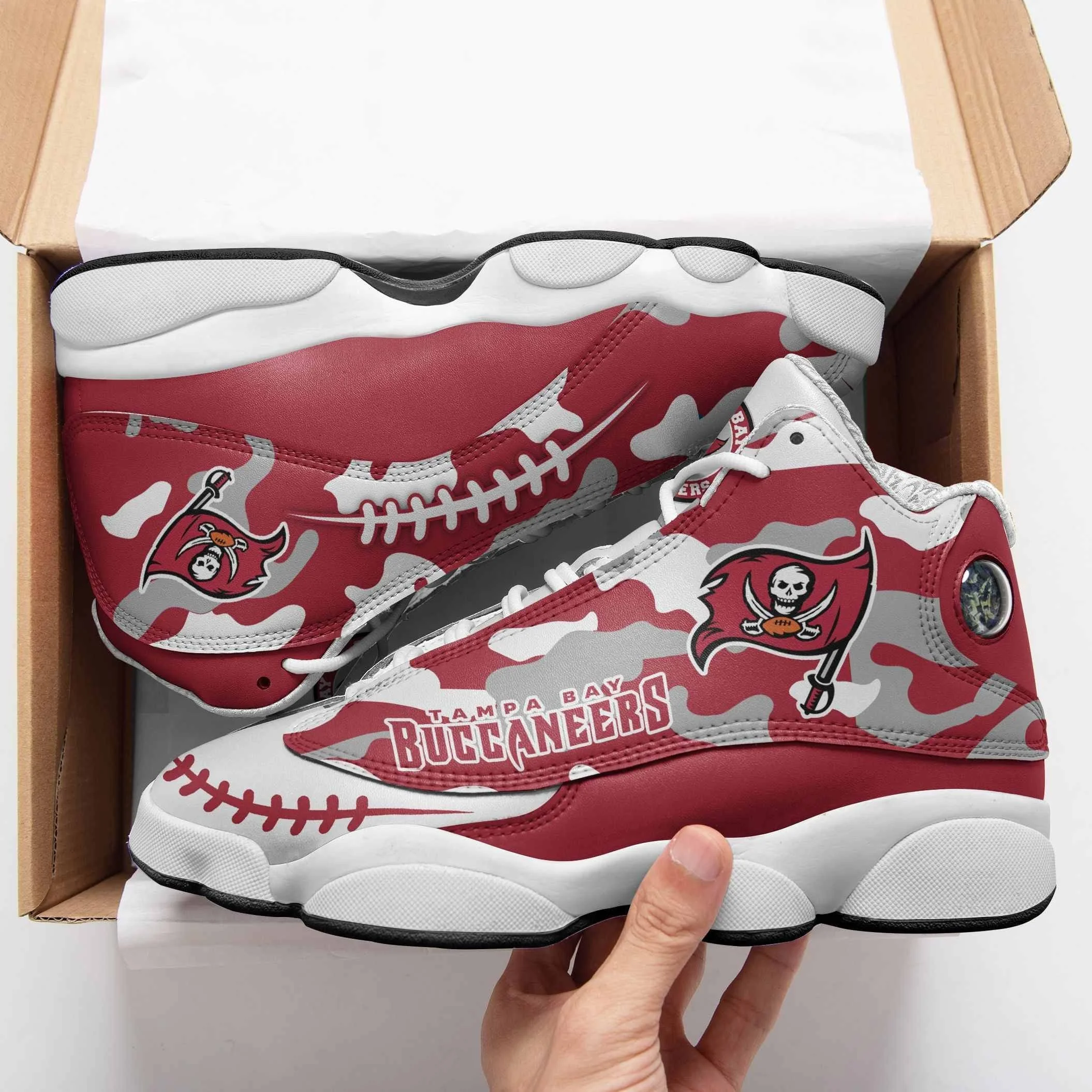 Tampa Bay Buccaneers NFL AJ13 Sneakers Shoes For Men And Women 20