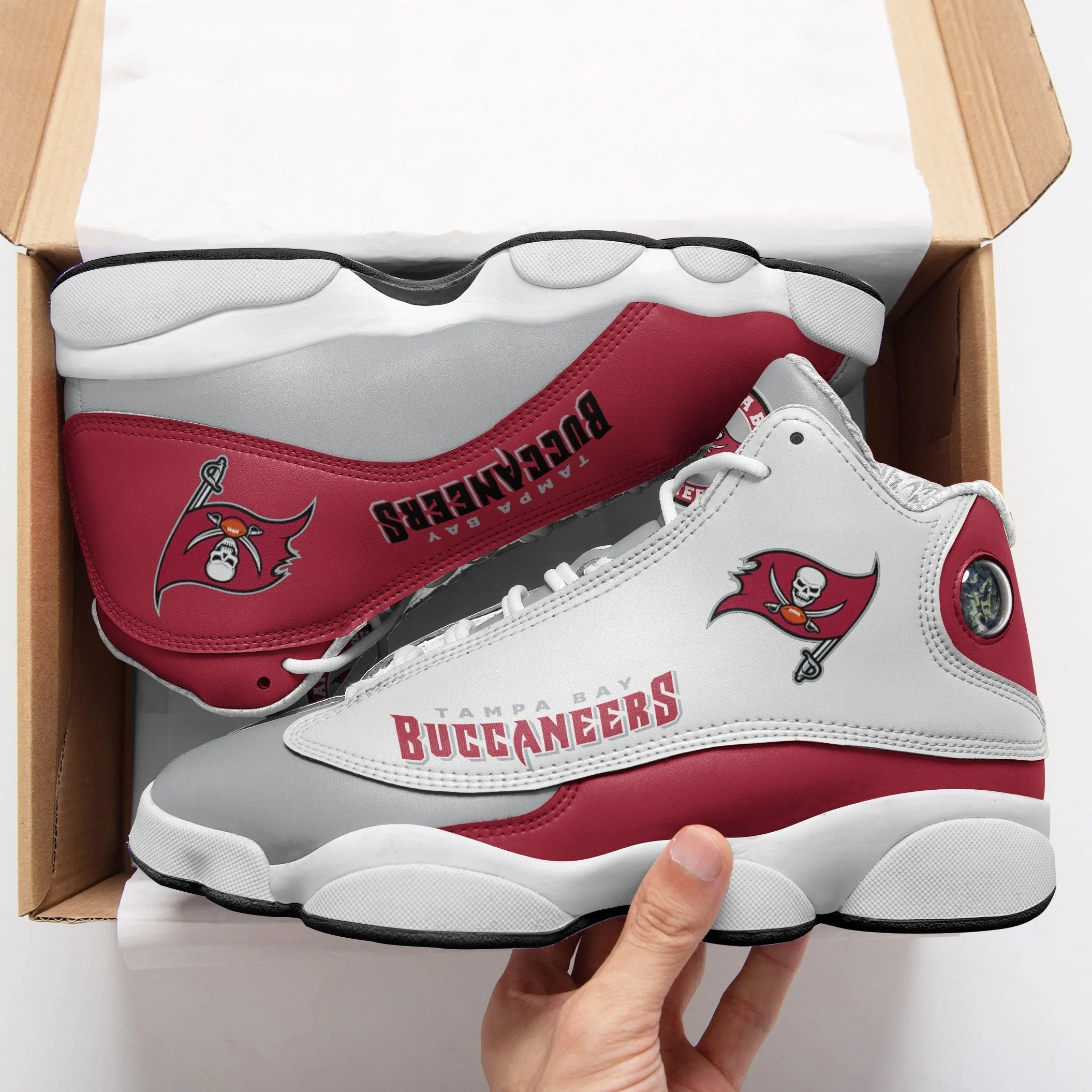 Tampa Bay Buccaneers NFL AJ13 Sneakers Shoes For Men And Women 11