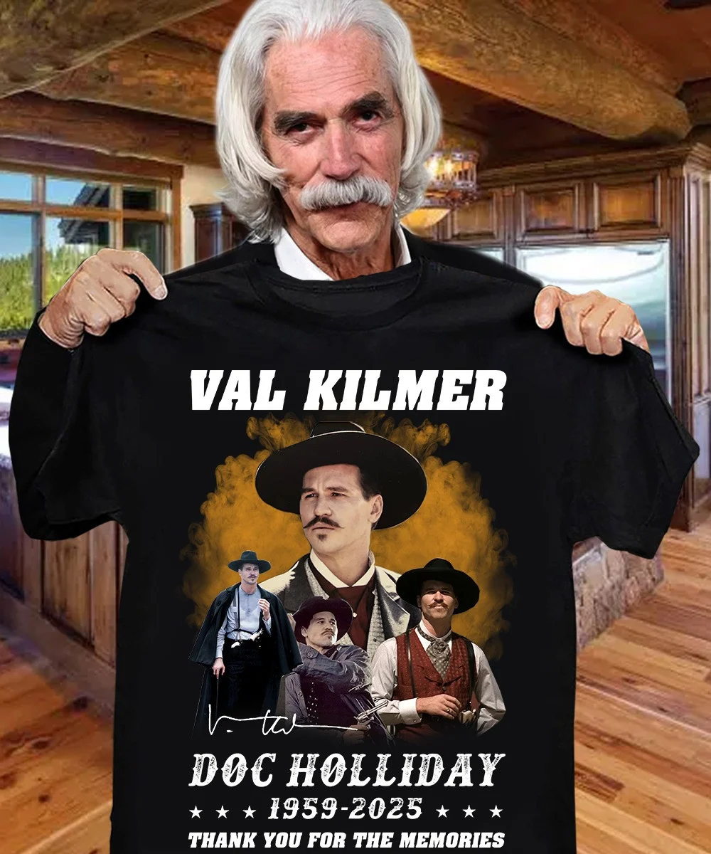 Val Kilmer Doc Holliday 1959-2025 T-Shirt Thank You For The Memories ...