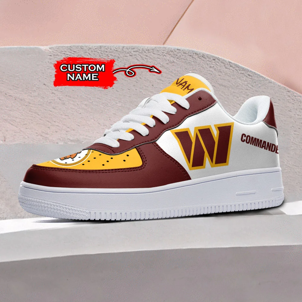 Washington Commanders NFL Air Low-Top Sneakers Shoes For Men And Women - Image 2